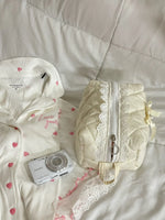 Amora Ivory Edition - Jacquard Quilted Makeup Pouch Amora