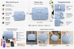 Cloud Sheep Quilted Pouch – Sky Blue Amora