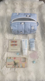 Cloud Sheep Quilted Pouch – Sky Blue